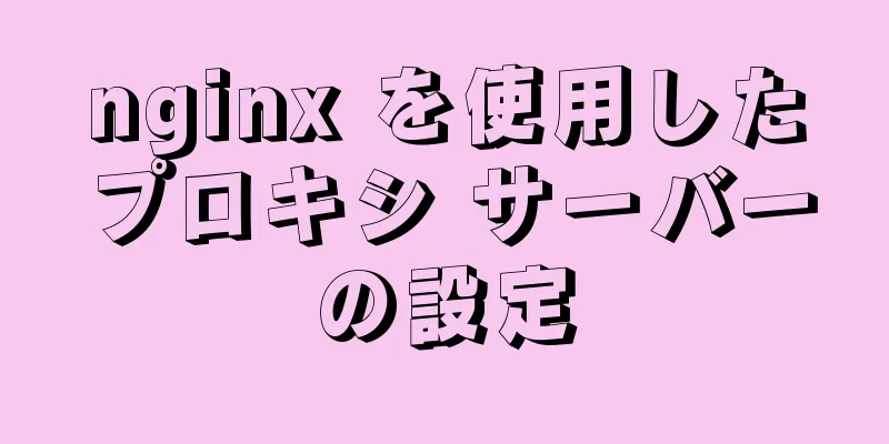 nginx を使用したプロキシ サーバーの設定