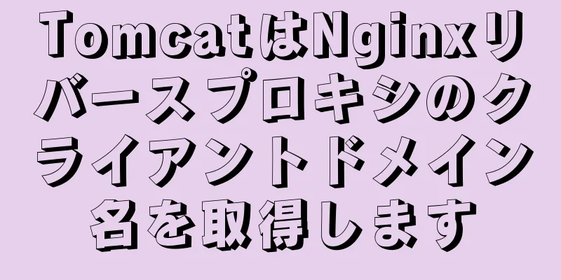 TomcatはNginxリバースプロキシのクライアントドメイン名を取得します