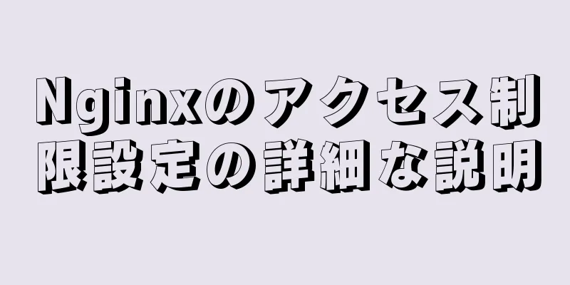 Nginxのアクセス制限設定の詳細な説明