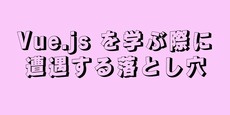 Vue.js を学ぶ際に遭遇する落とし穴